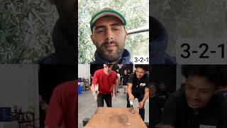 Who Nails It First?! 😂🔨 My Tea Reaction Got INTENSE #reaction#challenge#funny#viral#competition