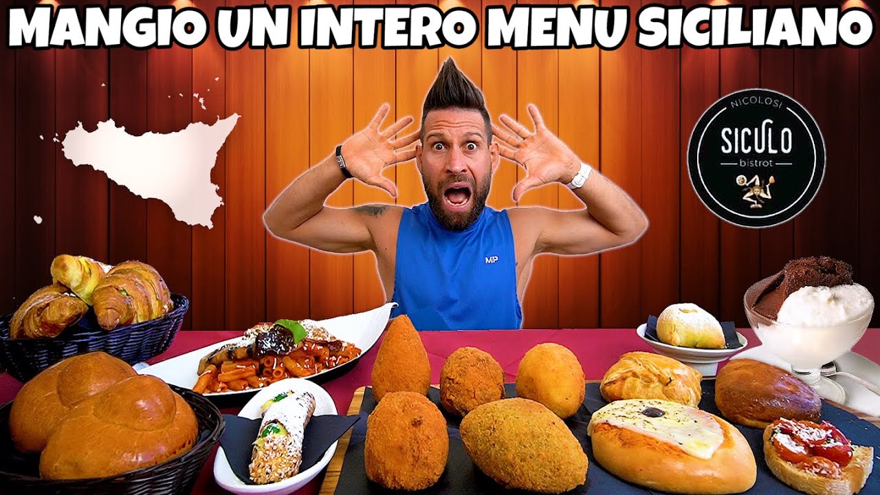 MANGIO UN GIGANTESCO MENÙ SICILIANO in VENETO – (Ristorante Challenge) – MAN VS FOOD