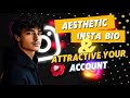 Attitude Insta Bio Ideas 😱 | Aesthetic bio &amp; attractive your insta account | Top 15 Instagram Bio