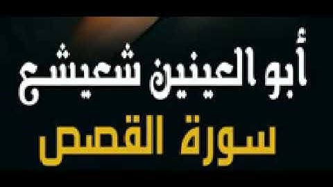 ما تيسر من سورة القصص 2    الشيخ ابو العنين شعيشع