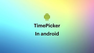 TimePicker in Android (Kotlin) - 035 #TimePicker #Kotlin..#2021