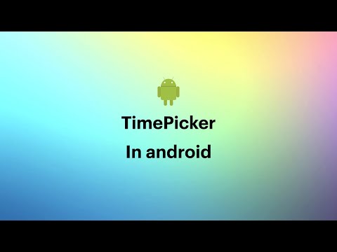 TimePicker in Android (Kotlin) - 035 #TimePicker #Kotlin..#2021