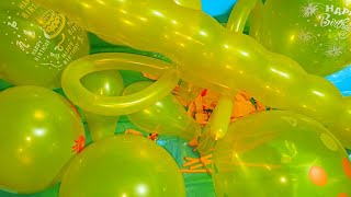 Yellow Balloons Blow & Pop Satisfying Asmr Sounds For Relaxation