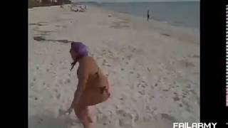 Bikini Girl Funny Backflip