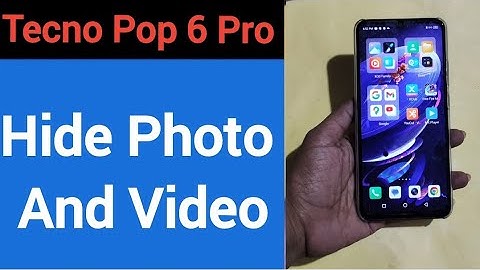 How to show and hide photo and video, Tecno Pop 6 Pro me photo hide kaise karen