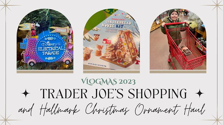 VLOGMAS  DITL🎄 Trader Joe's Holiday Shopping, Disney Hallmark Keepsake Christmas Ornaments Haul  ✨