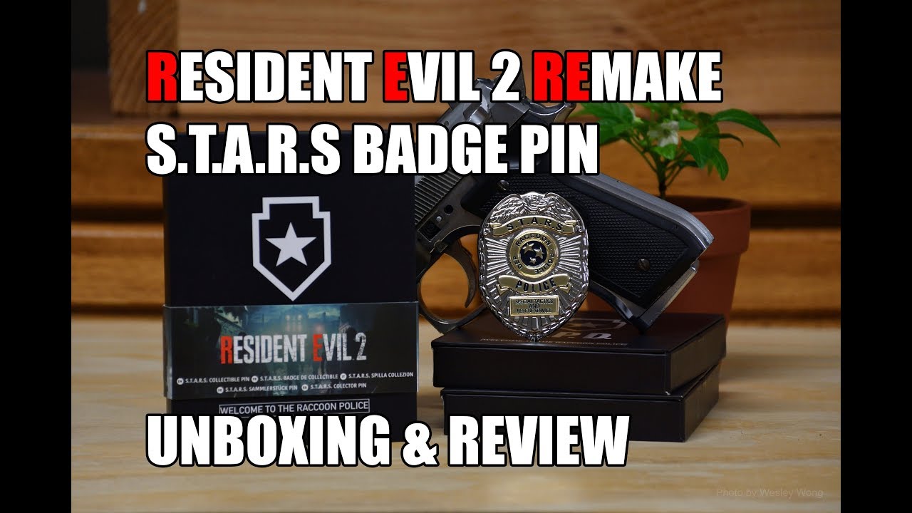 Resident Evil 2: Limited Edition STARS S.T.A.R.S. Badge Pin Unboxing & Review [2K HD 60FPS]
