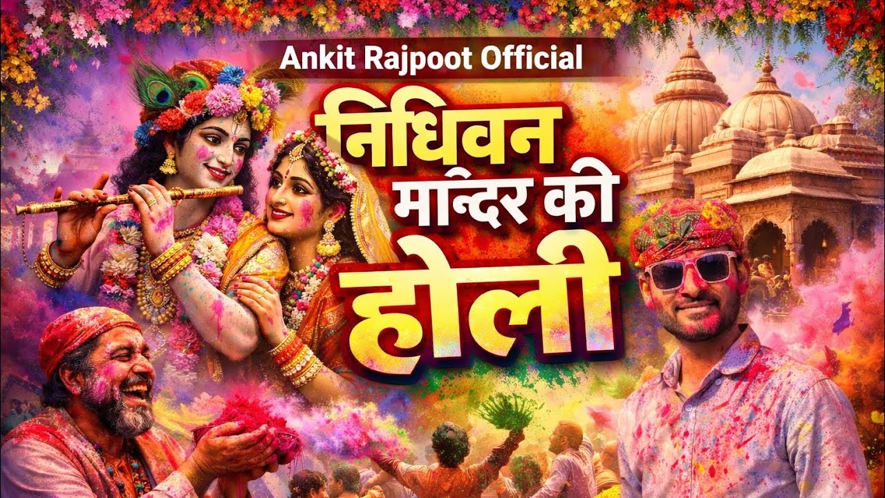 निधिवन मन्दिर की होली 🌸🙏