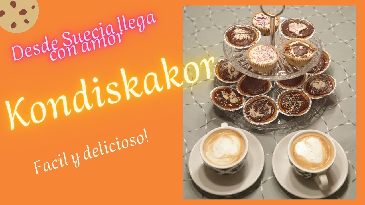 Receta sueca para la Fika , KONDISKAKOR facil y deliciosa.