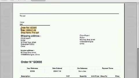 Open Office Report Desinger with OpenERP