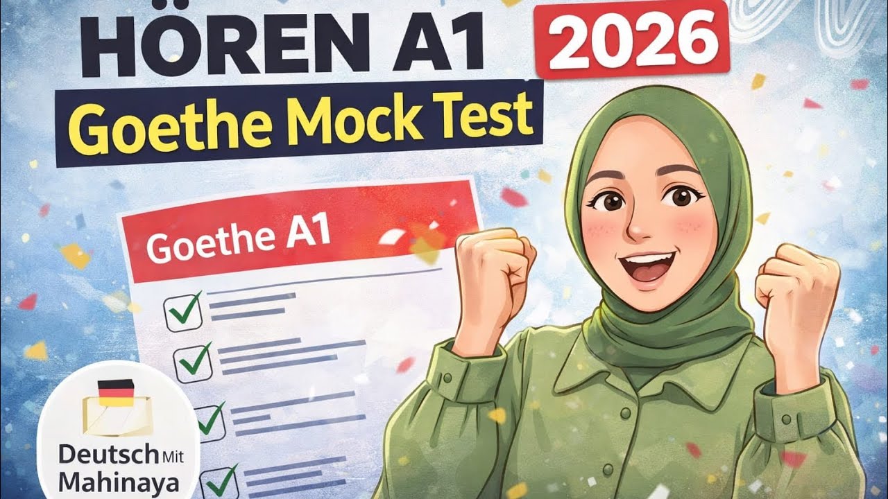 A1 Deutsch Hören 2026 🔥 Goethe Mock Test mit Antworten
