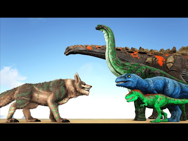 NEW FENRIR BOSS VS ARK DINOSAURS | Cantex class=