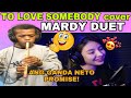 Mardy couple duet to love somebody ang galing nito  live cover