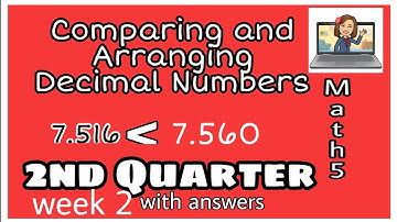 Grade 5-Comparing and Arranging Decimal Numbers | Second Quarter Module 2 week-2