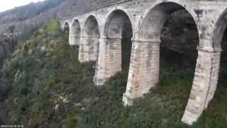 Zig Zag Railway Lithgow. Tracks to drop. Track 2 and Track 3