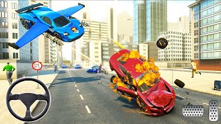 Flying Police Car Chase - Flying Car Simulator - Android Gameplay - Million Games screenshot 1