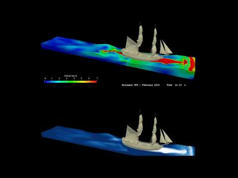 Dynamic Meshes in Multiphase Flows #1 (Topology Change, Ship Simulation) ∇ OpenFOAM®