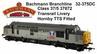 Bachmann Branchline 32-375DC Class 37/5 37672 in Transrail Livery with TTS sound sound fitted