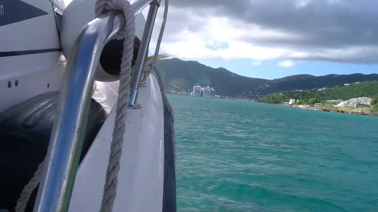 Going in to the harbour in Roadtown, Tortola, British Virgin Islands