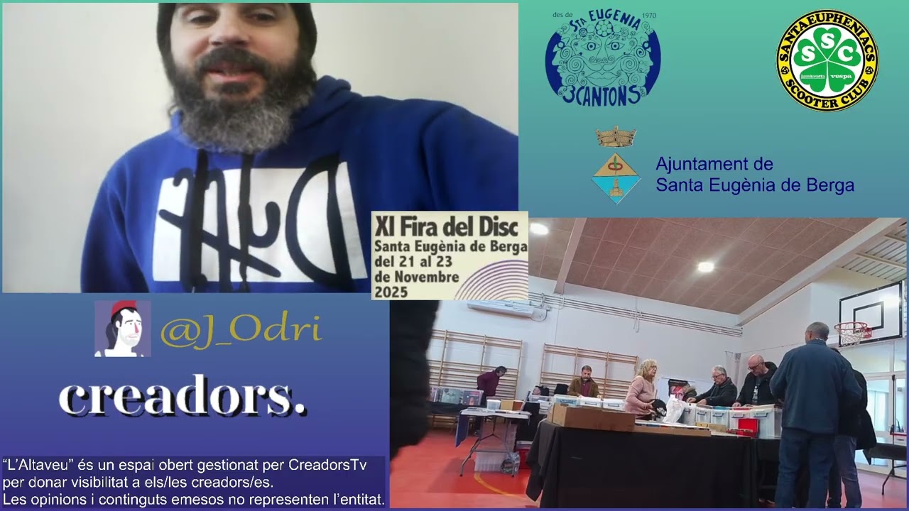 La Fira del Disc de Santa Eugènia de Berga, amb @j_odri  - Col·leccionisme i amants de la música