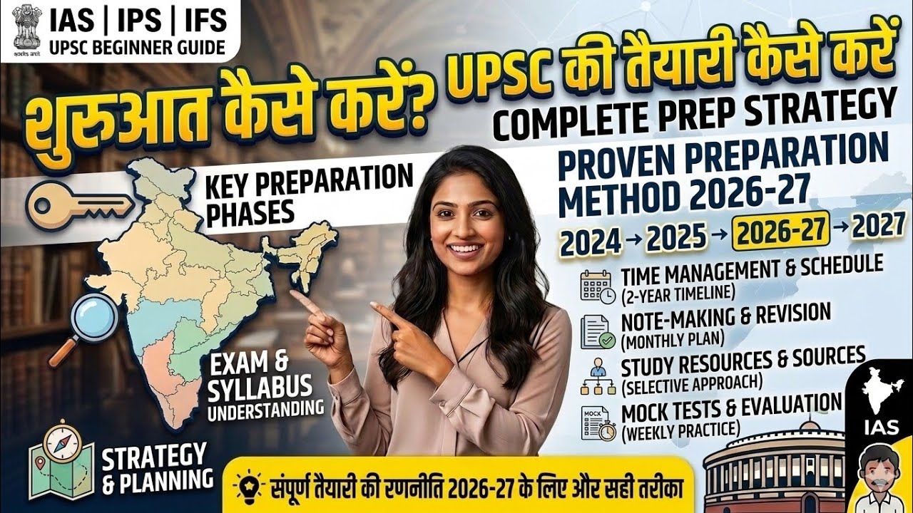 How to start upsc preparation for beginners 2027/28@SaraswatiBhatt-i4v ...