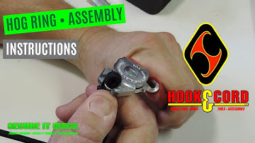 HOOK & CORD - How to apply hog rings to a bungee cord