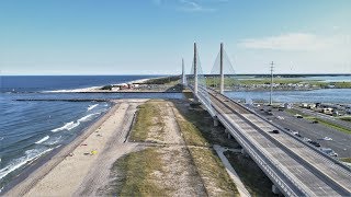 Delaware Indian River Inlet Surfing Aerial Drone Footage
