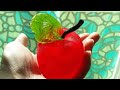 Яблочки из карамели | Как сделать карамельный декор для торта