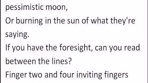 No use for a name   I want to be wrong avec lyrics