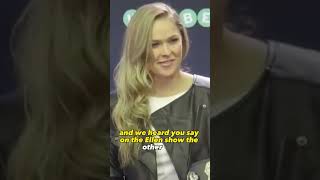 Ronda Rousey Shuts Down Feminist