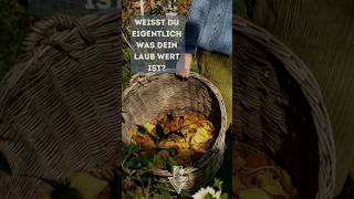 weißt du eigentlich, was dein laub wert ist?