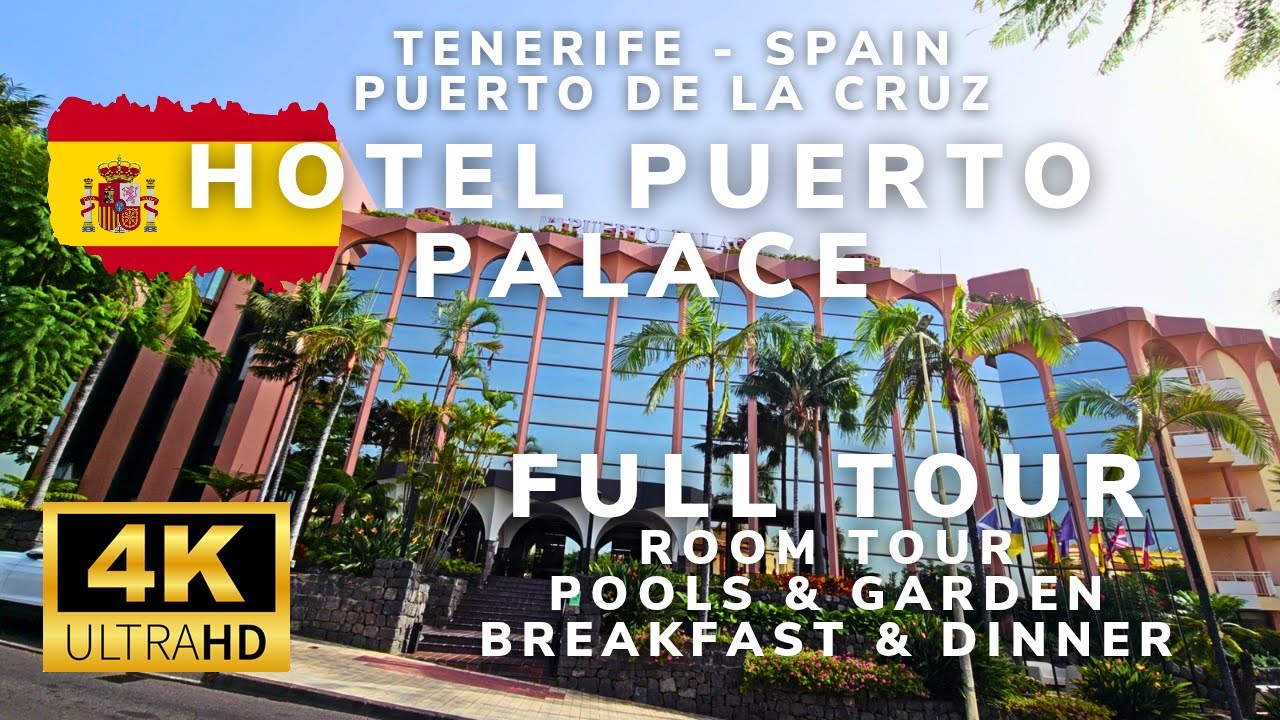 Hotel Puerto Palace, Puerto de la Cruz, Tenerife, Spain | FULL Tour (Room, Pools, Rooftop & Buffet)