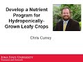 Dvelopper un programme de nutriments pour les cultures feuillues cultives en hydroponie