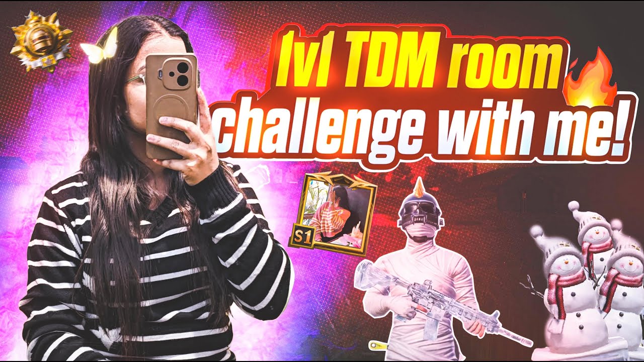 🛑 Free 1v1 TDM Room Challenge with subscribers | BGMI Live Gameplay # ...