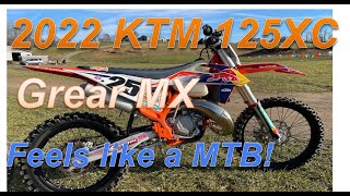 2022 KTM 125XC Review at Grear MX: Feels like a MTB!