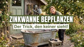 Planting in a zinc tub: The trick no one sees! (Step by step)