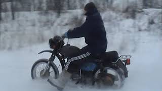 VLOG EP 9 Покатушки на мотоцикле зимой. Обзор мотоцикл минск