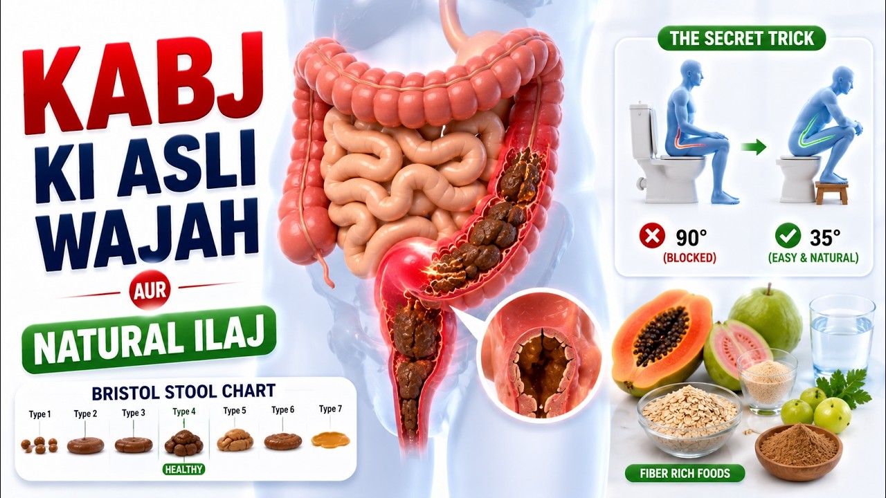 Kabj Ki Asli Wajah Aur Natural Ilaj | Constipation Treatment #ConstipationRelief #HumanAnatomy