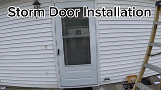 Andersen 300 Series Storm Door Installation (start to finish)