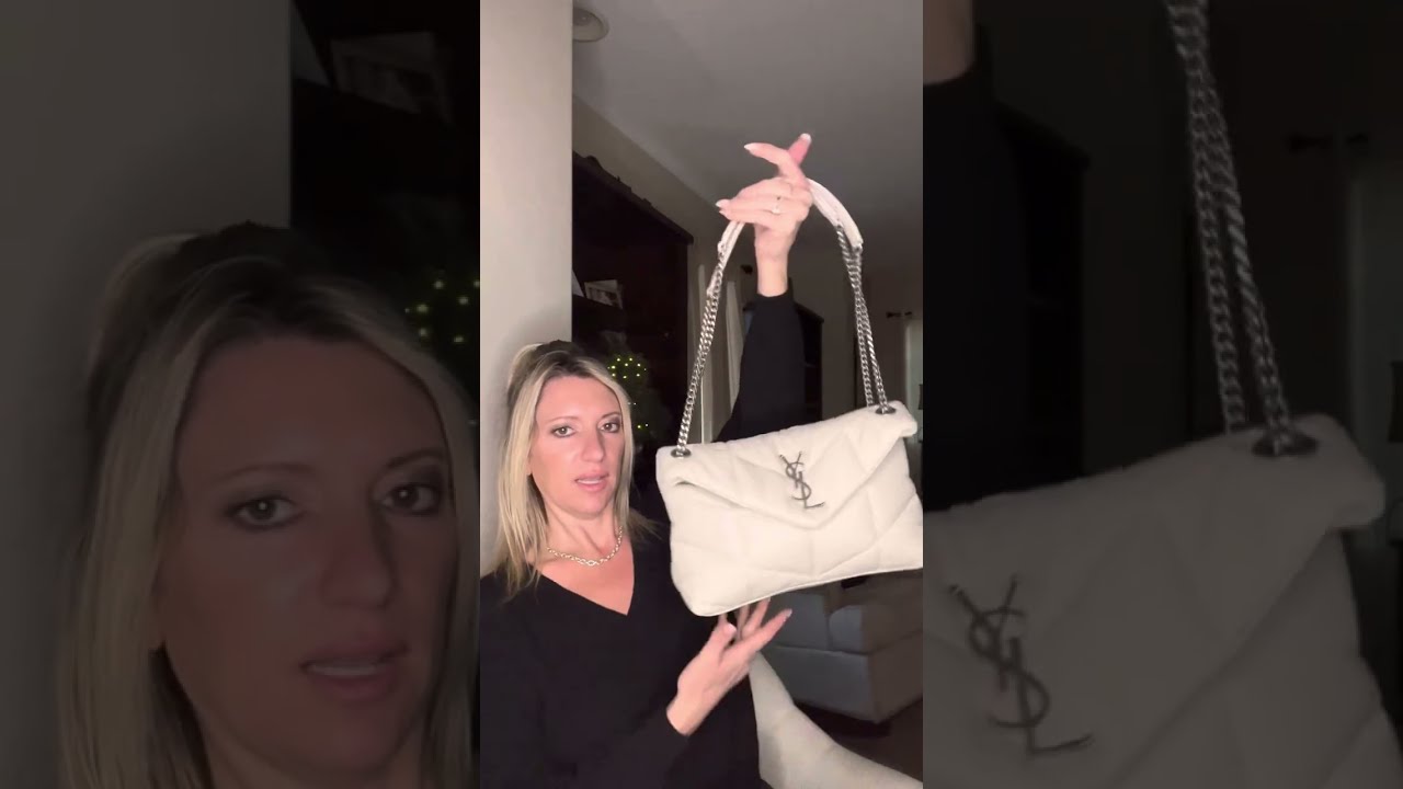 New Birthday Bag! Saint Laurent Puffer Winter White What Fits inside?