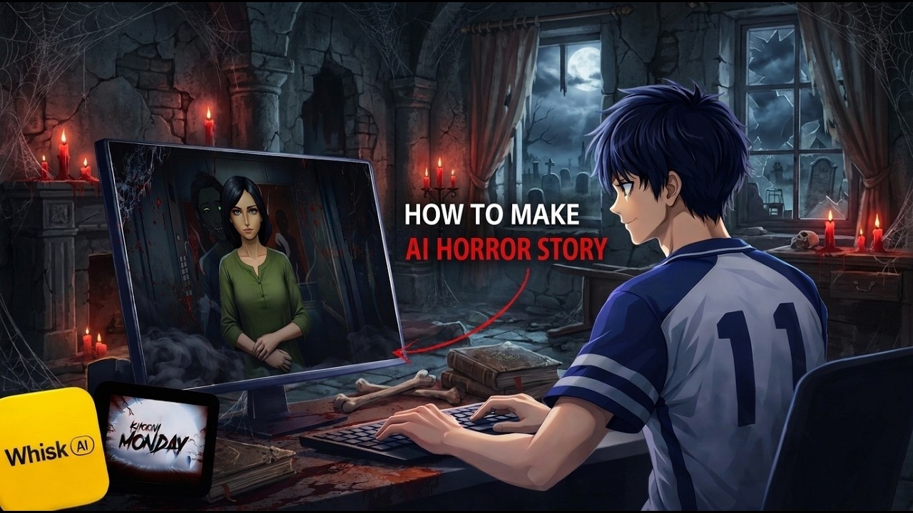 🔥 2D Horror Story AI Video Kaise Banaye 😱 | Free AI Tools + Voice l ...