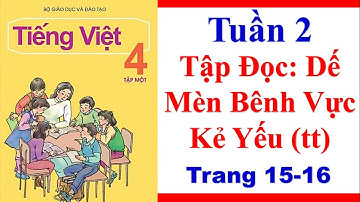 Tiếng Việt Lớp 4| Tuần 2| Tập Đọc Dế Mèn Bênh Vực Kẻ Yếu (tt)| Trang 15 16