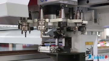 CNC Machining Center UC481 with Loading&Unloading System in factory,Quick-Fulltek CNC,wood router