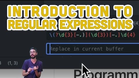 2.1: Introduction to Regular Expressions - Programming with Text
