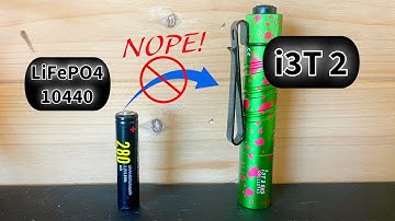 This is WEIRD: Olight i3T 2 with 3.2v LiFePO4 Batteries