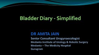 Bladder Diary - Simplified Part II