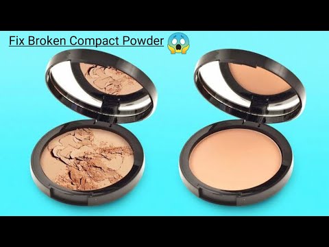 how to fix broken compact powder with rose water || Be Natural with Jyotika