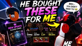 I Was Too Broke for the NEW Sniper Arena Player Cards… So My Friend Bought Them 😂