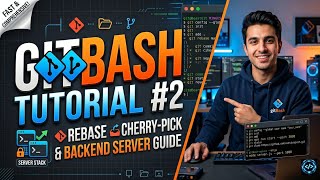 Git Bash Tutorial 02: Intermediate Commands + Full Frontend &amp; Backend Setup 🚀