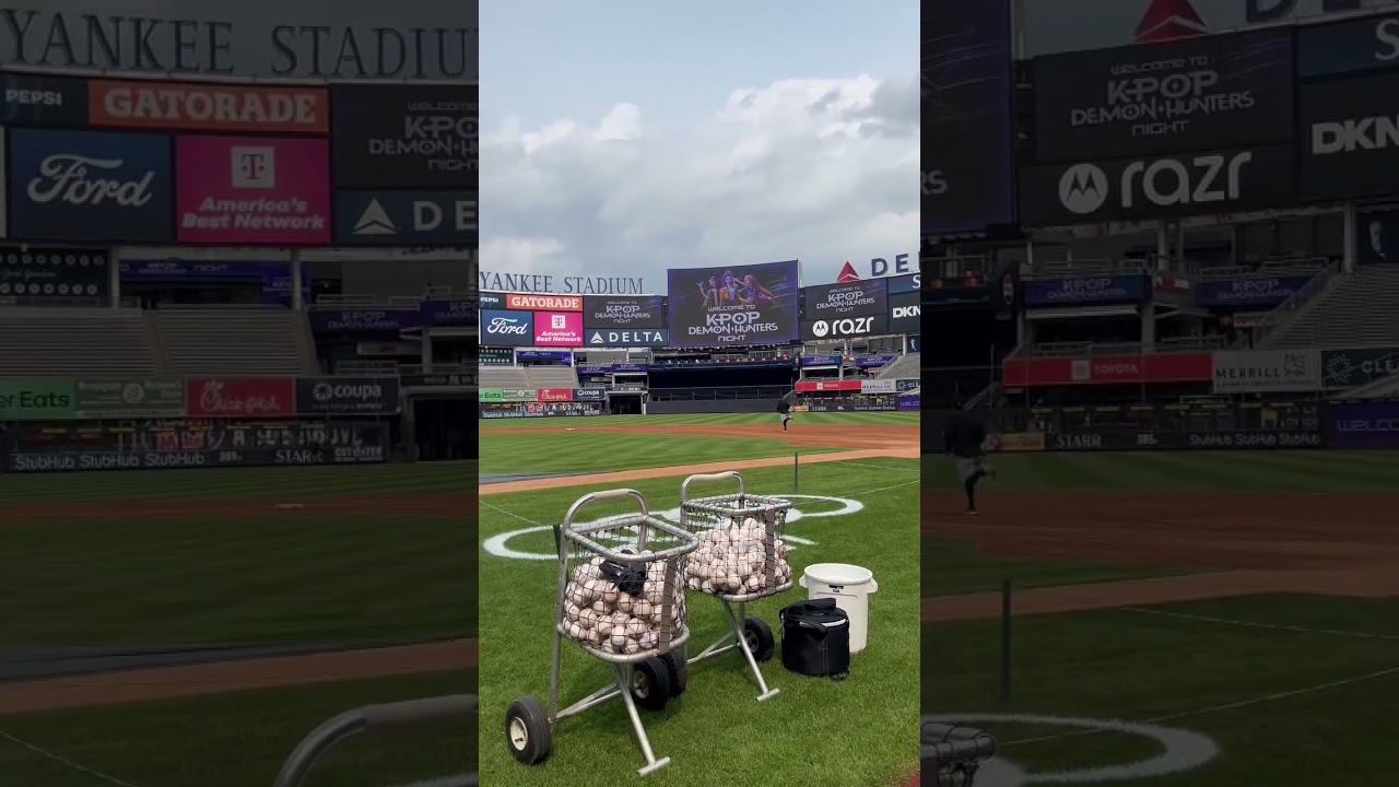 Giancarlo Stanton, who's been on the IL since April, is running bases.(Via: @/GaryHPhillips)